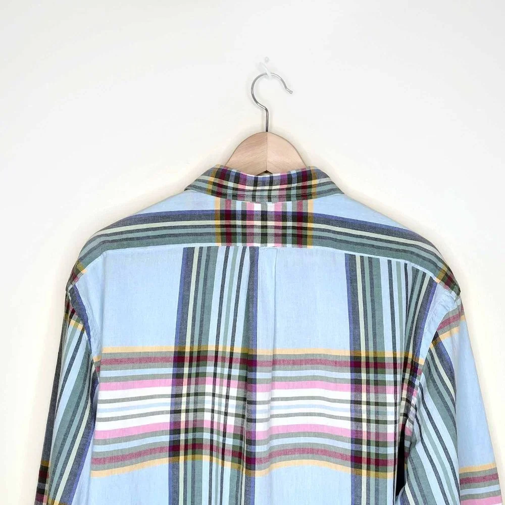 ⚡️SOLD⚡️ polo ralph lauren madras long sleeve button down shirt - size xl - Picture 6 of 9